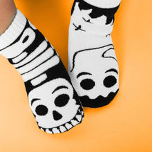 Load image into Gallery viewer, Ghost &amp; Skeleton GLOW IN THE DARK Halloween Socks