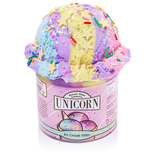 Unicorn Scented Ice Cream Pint Slime (4pcs/case)