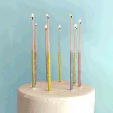 Load image into Gallery viewer, Single Glitter Beeswax Candles