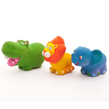 Load image into Gallery viewer, Natural Rubber Safari Animals with squeaker