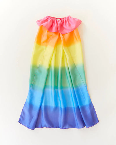 Rainbow Silk Cape