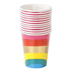 Birthday Brights Rainbow Paper Cups