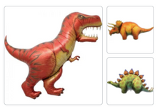 Load image into Gallery viewer, Dinosaur Shapes Mylar Balloons