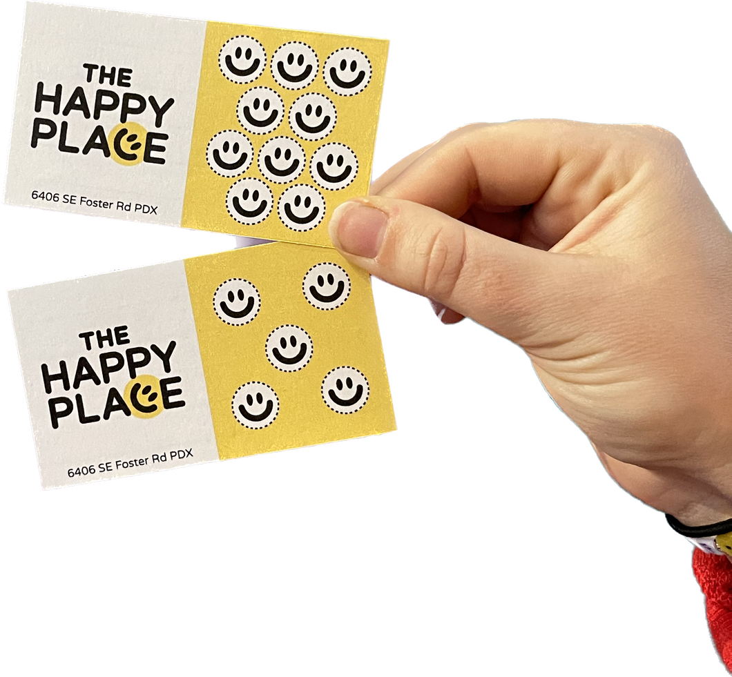 Open Play Punch Cards