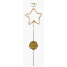 Load image into Gallery viewer, Big 8&quot; Gold Star Sparkler Wand Card - Celebrate