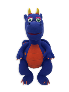 Blue Hugo Dragon Hand Puppet