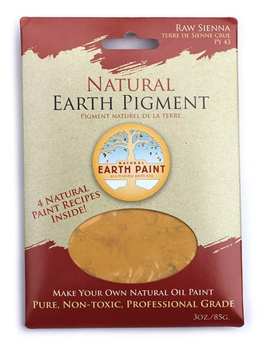 3 oz. Earth & Mineral Pigments: Raw Sienna