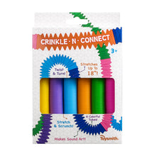 Load image into Gallery viewer, Crinkle N&#39; Connect, 6 Colors, 6 Tubes, Makes Sound