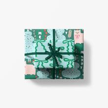 Load image into Gallery viewer, Peace Love Merry Wrap - Suzy Ultman Collection: 3 Sheet Roll