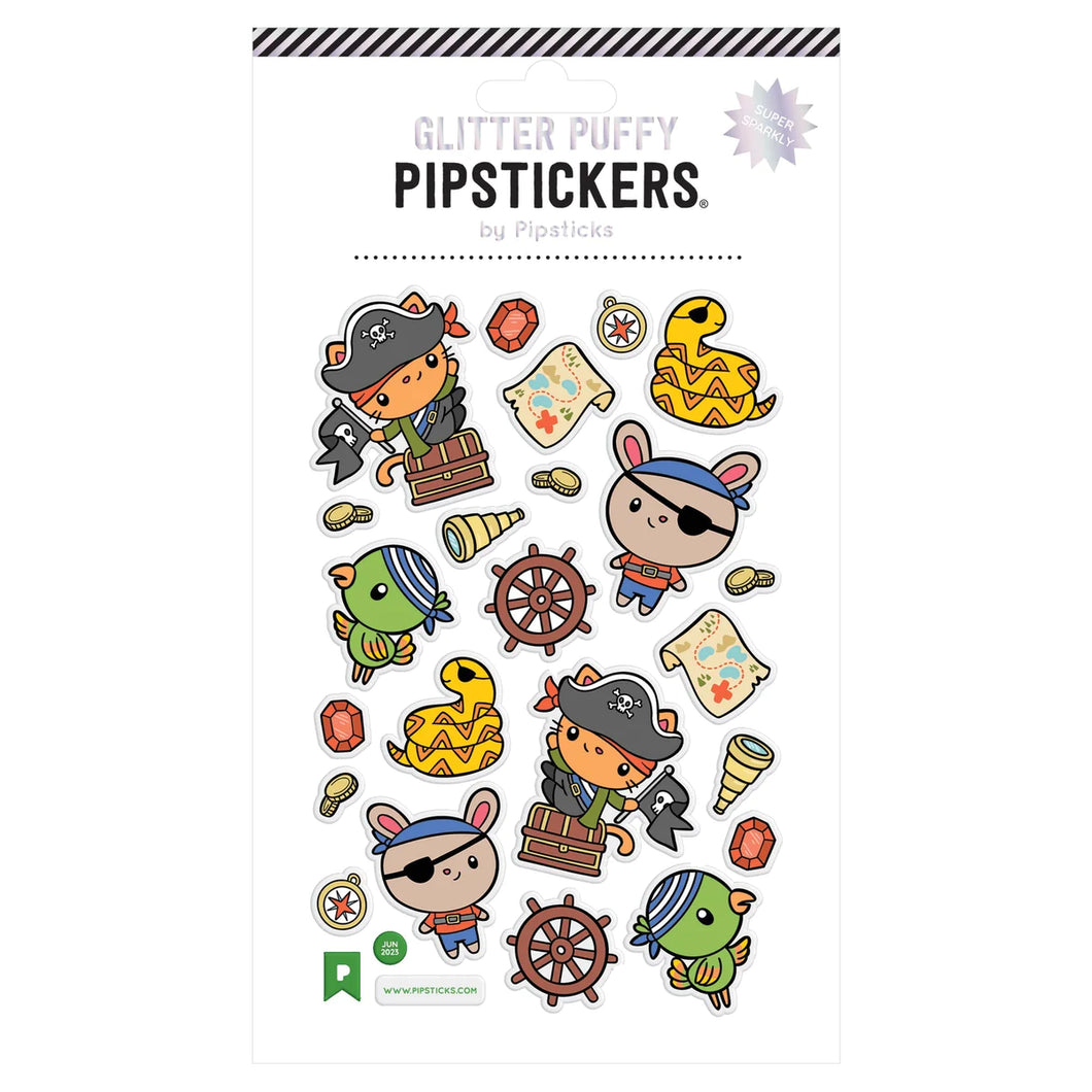Puffy Pirate Stickers