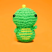 Load image into Gallery viewer, Fred the Dinosaur Beginner Crochet Kit