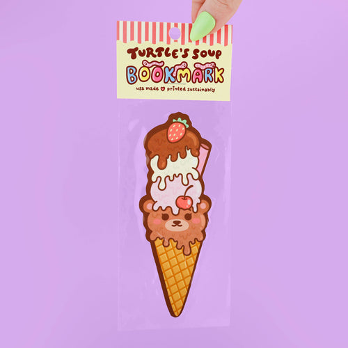 Ice Cream Bear Reader Gift Bookmark