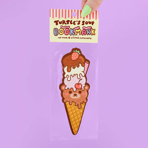 Ice Cream Bear Reader Gift Bookmark