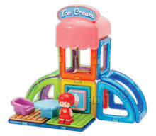 Load image into Gallery viewer, Magnetic Town Set - Ice Cream Shop 22PC