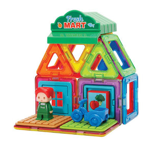Magnetic Town Set - Mart 22PC