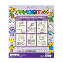 Load image into Gallery viewer, Toddler Coloring Book - Opposites