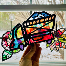 Load image into Gallery viewer, Construction Vehicles Suncatcher Kit