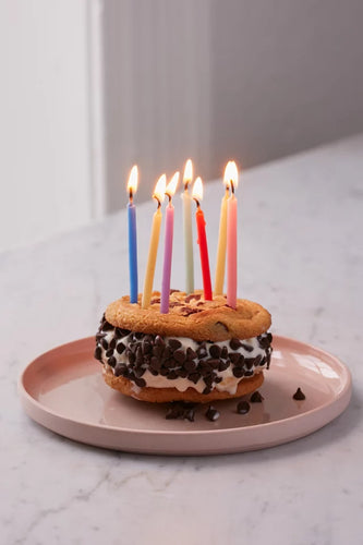 Assorted Beeswax Birthday Candles Jar