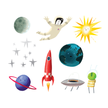 Load image into Gallery viewer, Space Explorer Tattoo Set