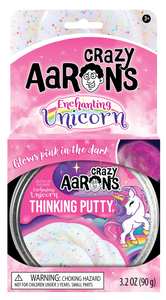 Enchanting Unicorn - Glowbrights Full Size 4" Thinking Putty Tin