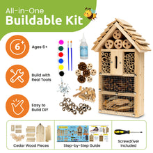 Load image into Gallery viewer, Bug Hotel Butterfly House Woodworking Kit