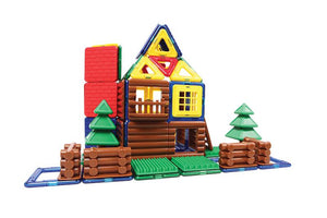 Log House - Magformer building set 87PC