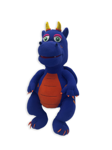 Blue Hugo Dragon Hand Puppet