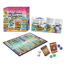 Load image into Gallery viewer, Story Time Backgammon - Board Game - Backgammon Set