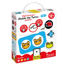 Load image into Gallery viewer, High Contrast Match the Twins Baby Puzzles - 12m+ for babies