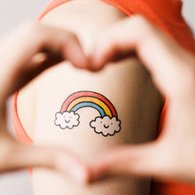 Load image into Gallery viewer, Cheery Rainbow Tattoo Pair