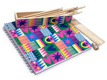 Load image into Gallery viewer, WOODEN PENCIL BOX + COLORED PENCILS - GEO LOVE