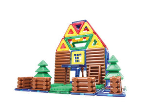 Log House - Magformer building set 87PC