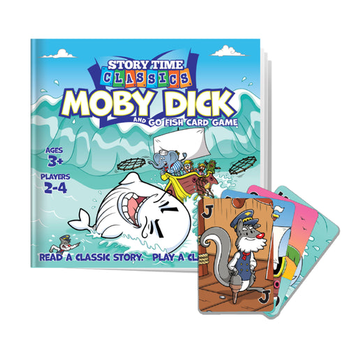 New! 2-in-1 Moby Dick and Go Fish Card Games