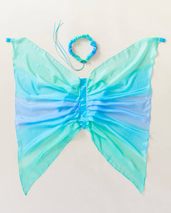 Sea Fairy Wings - 100% Silk Dress-Up for Pretend Play