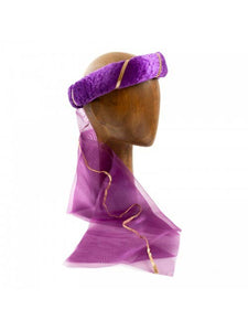 Velvet Princess Crown with Vail