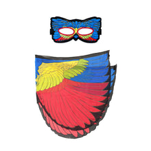 Load image into Gallery viewer, Painted Bunting Bird Wings + Mask (Kids Costume Set)