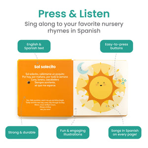 Sol Solecito Bilingual Musical Book: Spanish Nursery Rhymes