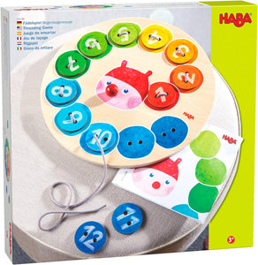 SALE - Rainbow Caterpillar Threading Game