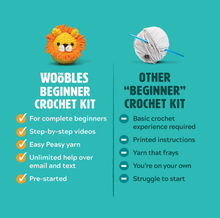Load image into Gallery viewer, Tanya the Tiger Beginner Crochet Kit