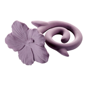 Natural rubber Teether Hawaii Flower - Purple