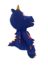 Load image into Gallery viewer, Blue Hugo Dragon Hand Puppet