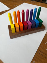 Load image into Gallery viewer, Wooden Crayon Holder 8 Stick / 8 Block