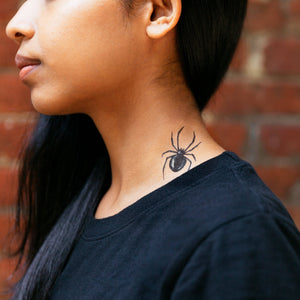 Black Widow Tattoo Pair