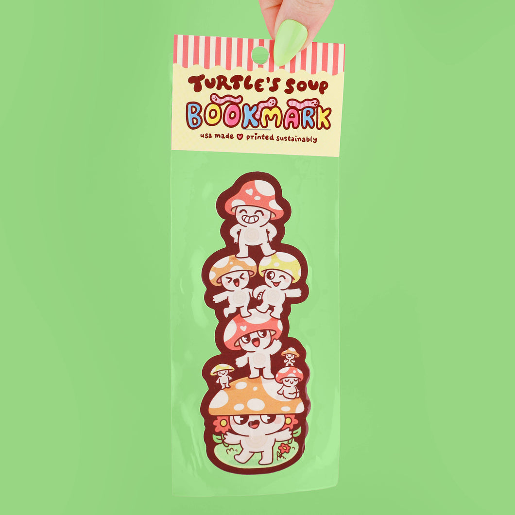 Mushroom Stacks Reader Gift Bookmark