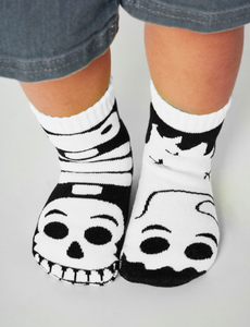 Ghost & Skeleton GLOW IN THE DARK Halloween Socks