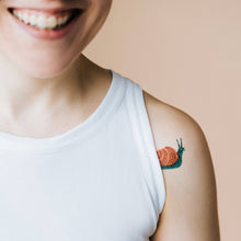 Load image into Gallery viewer, Snail Tattoo Pair
