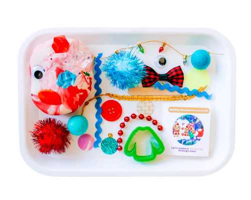 Holiday Sweater Play Dough Sensory Kit