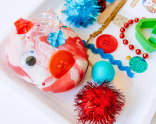Load image into Gallery viewer, Holiday Sweater Play Dough Sensory Kit