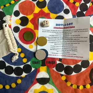 Bandana/board game designed by Four Rabbit
