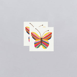 Rainbow Butterfly Tattoo Pair